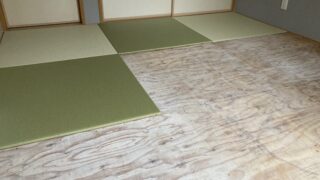 畳入替工事で縁無し畳入替工事