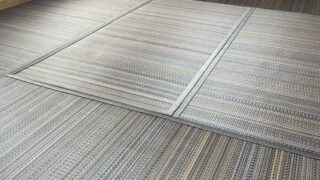 アースカラーに畳表替え